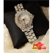 Cristal lleno de cristal de espuma de lujo con tachonado reloj de pulsera de señora reloj especial de Cestbella